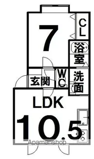 エーコーエピオンⅢ【1階】の間取り
